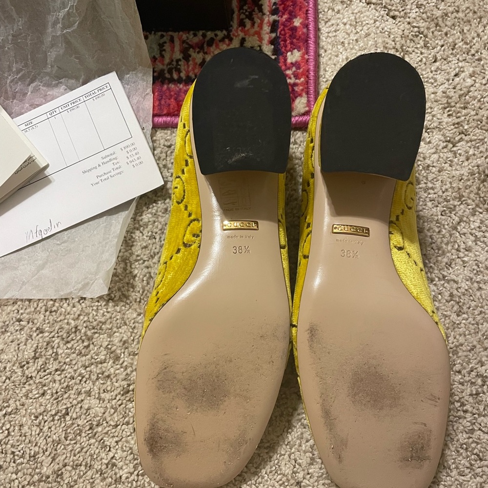Sylvie Gucci Velvet Mid-Heel Pumps